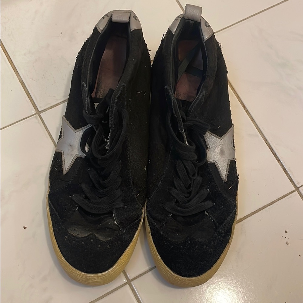 Golden Goose Black and White Sneakers - Picture 2 of 6